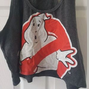 Vintage Ghostbusters Crop Top Sz XL